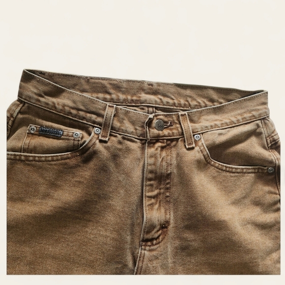Lee Riveted Collection Vintage Tan‎ Jeans | Women’s 12P | 100% Cotton - Picture 5 of 11